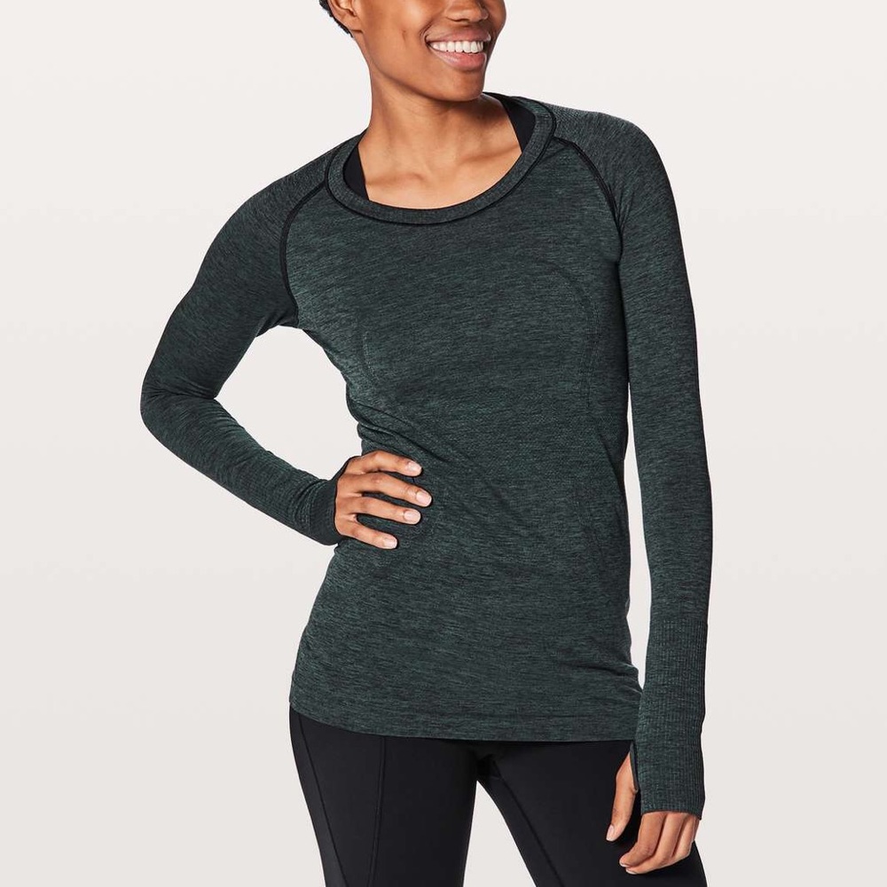 ⭐️LULULEMON⭐️Swiftly Tech Long Sleeve Green/Black